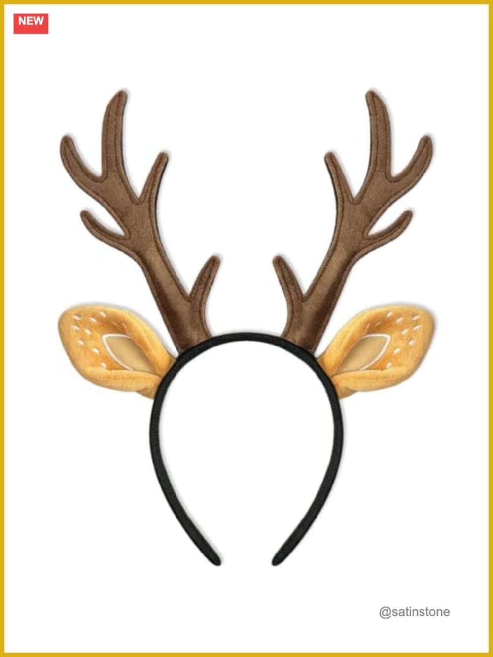 Reindeer Antlers Headband Christmas Halloween Costume Hair Accessory